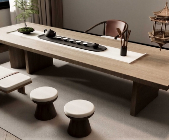 New Chinese Style Tea Tables And Chairs-ID:886445058