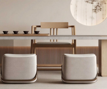 New Chinese Style Tea Tables And Chairs-ID:592864991