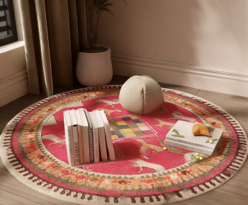 Modern Circular Carpet-ID:872853998