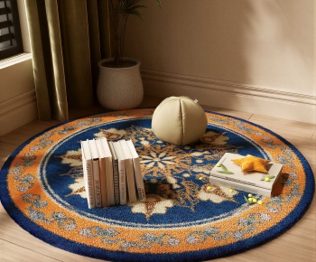 Modern Circular Carpet-ID:884258999