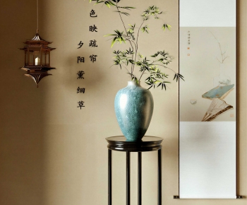 New Chinese Style Aquatic Green Plant-ID:304667004