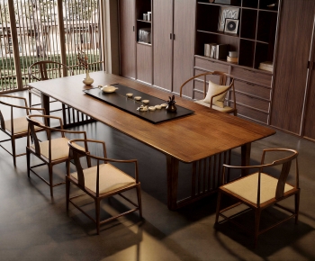 New Chinese Style Tea Tables And Chairs-ID:137427097