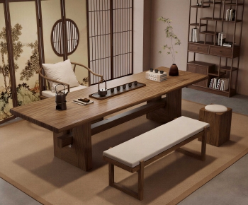 New Chinese Style Tea Tables And Chairs-ID:277614125