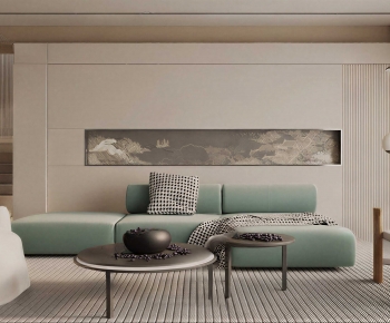 New Chinese Style A Living Room-ID:115140912