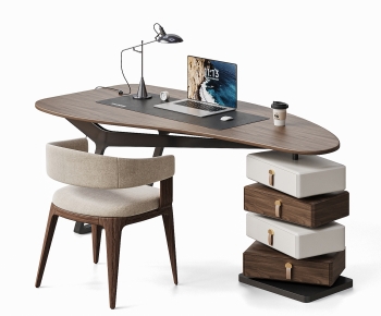 Modern Computer Desk And Chair-ID:867908002
