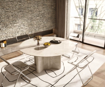 Modern Dining Table And Chairs-ID:125612027