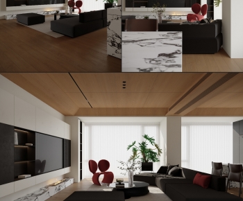 Modern A Living Room-ID:399133928