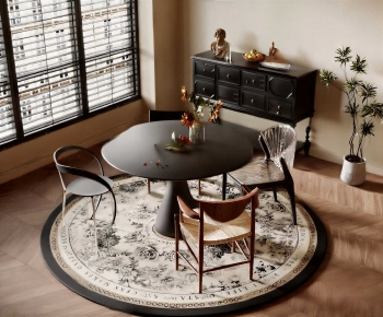 Modern Dining Table And Chairs-ID:979796898