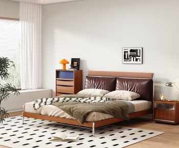 Modern Double Bed-ID:273756033