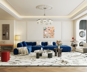 French Style A Living Room-ID:862411021