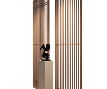 New Chinese Style Wooden Screen Partition-ID:575995929