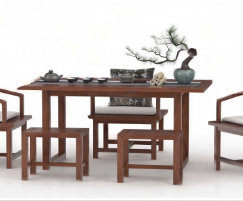 New Chinese Style Tea Tables And Chairs-ID:608339331