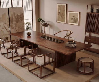 New Chinese Style Tea Tables And Chairs-ID:730871924