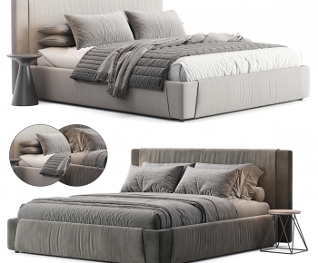 Modern Double Bed-ID:674545057