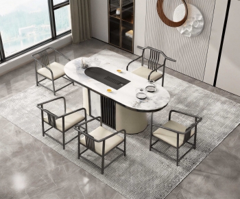 New Chinese Style Tea Tables And Chairs-ID:742669142