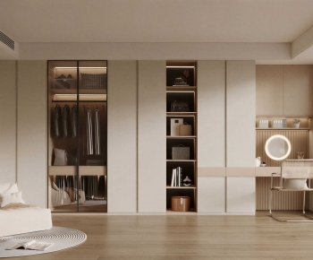 Modern Clothes Storage Area-ID:666757118