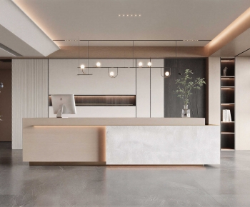 Modern Office Reception Desk-ID:578485016