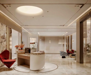 Modern Office Reception Desk-ID:315932045