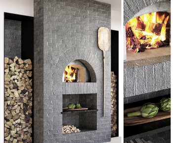 Modern Fireplace-ID:582575088