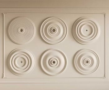 European Style Plaster Carved Top Plate-ID:865854021