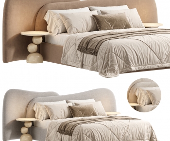 Modern Double Bed-ID:766423947