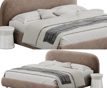 Modern Double Bed-ID:753375058