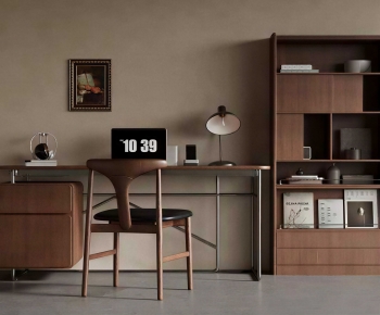 Modern Computer Desk And Chair-ID:600106959