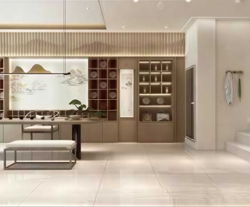 New Chinese Style Teahouse Tea House-ID:416053062