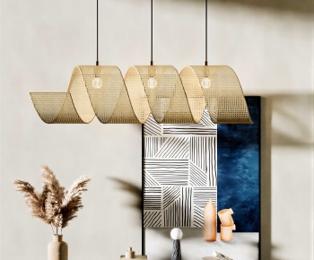 Japanese Style Long Chandelier-ID:390949012