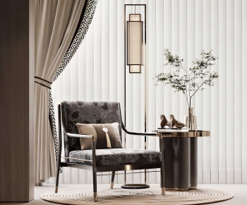 New Chinese Style Lounge Chair-ID:818697932