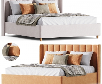 Modern Double Bed-ID:331970935