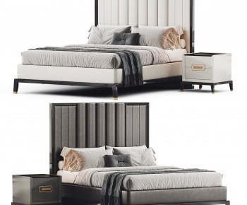 Modern Double Bed-ID:368041044