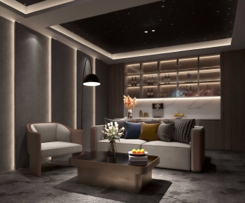 Modern A Living Room-ID:486423974