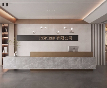 Modern Office Reception Desk-ID:449203977