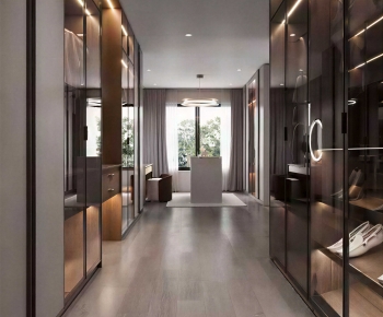 Modern Clothes Storage Area-ID:198534014