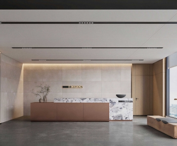 Modern Office Reception Desk-ID:622222903