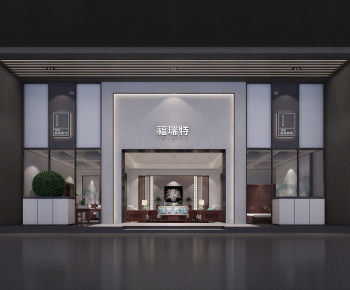 New Chinese Style Facade Element-ID:106720927