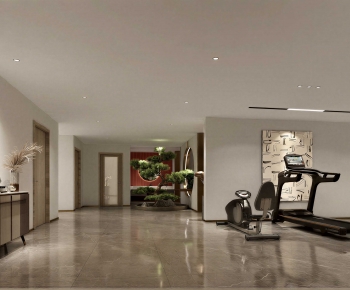 New Chinese Style Home Fitness Room-ID:830888037