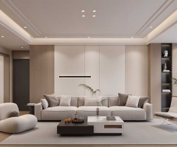 Modern A Living Room-ID:996195088