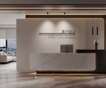 Modern Office Reception Desk-ID:959198952