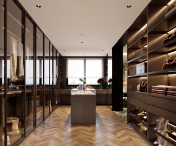 Modern Clothes Storage Area-ID:907335041