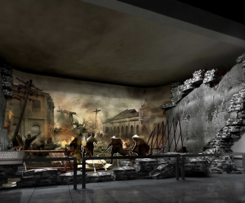 Modern Exhibition Hall-ID:377899891