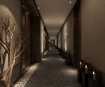 New Chinese Style Corridor-ID:676789395