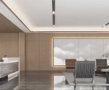 Modern Office Reception Desk-ID:950710845