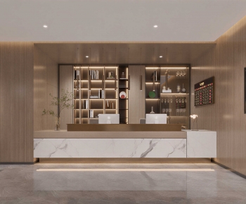Modern Office Reception Desk-ID:358927017