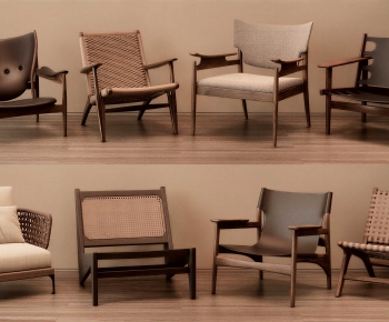 Wabi-sabi Style Lounge Chair-ID:137815955