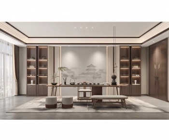 New Chinese Style Tea House-ID:382405043