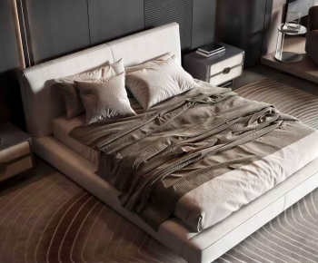 Modern Double Bed-ID:603894959