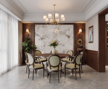 American Style Dining Room-ID:128346928