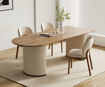 Modern Dining Table And Chairs-ID:611475943